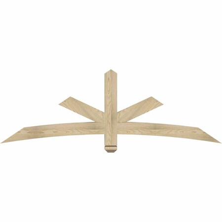 Ekena Millwork Alberta Rough Sawn Timber Gable Bracket, Douglas Fir, 72"W x 24"H x 4"D x 4"F, 8/12 Pitch GBW072X24X0404ALB00RDF